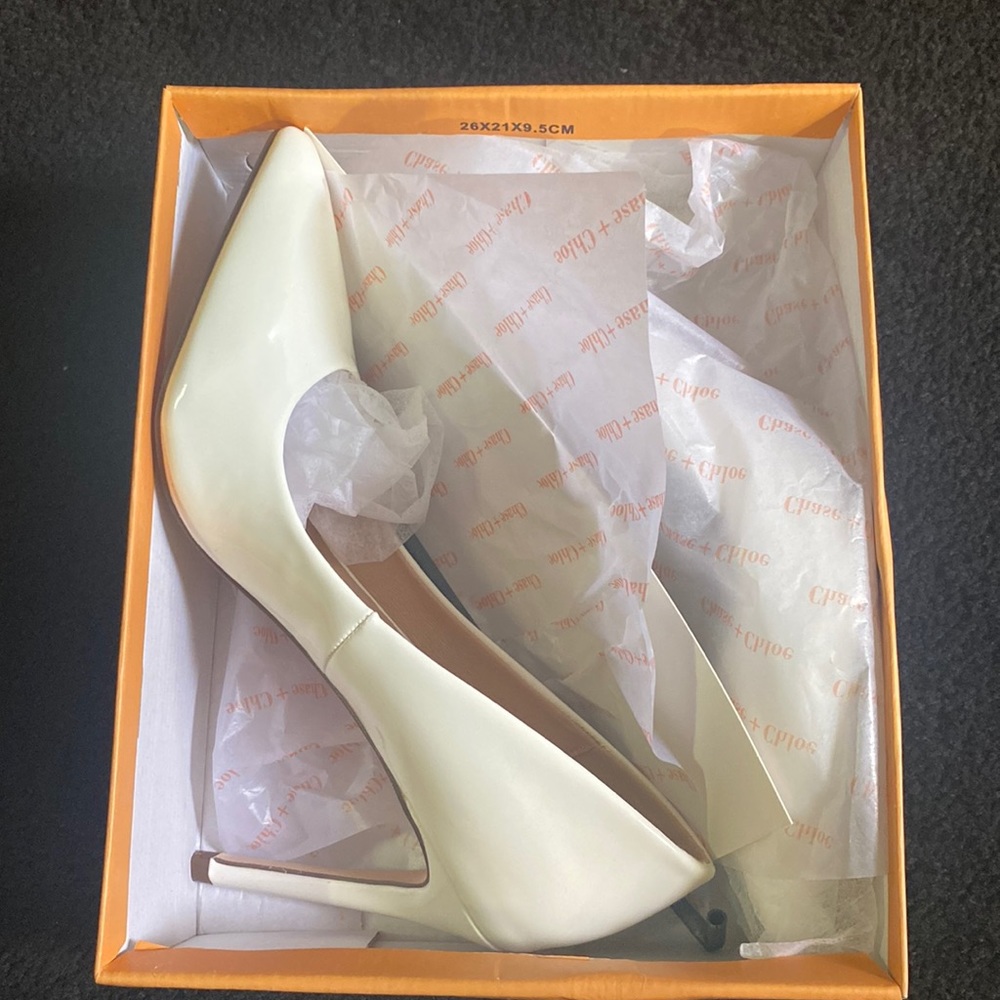 Brand new white shoes